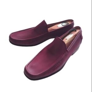 KITON Men's Calf Leather Slip on Loafers Shoes Burgundy size 9.5